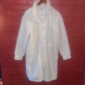 Athleta Cream Teddy Jacket